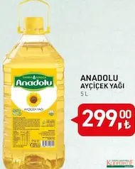 ANADOLU AYÇİÇEK YAĞI 5 L